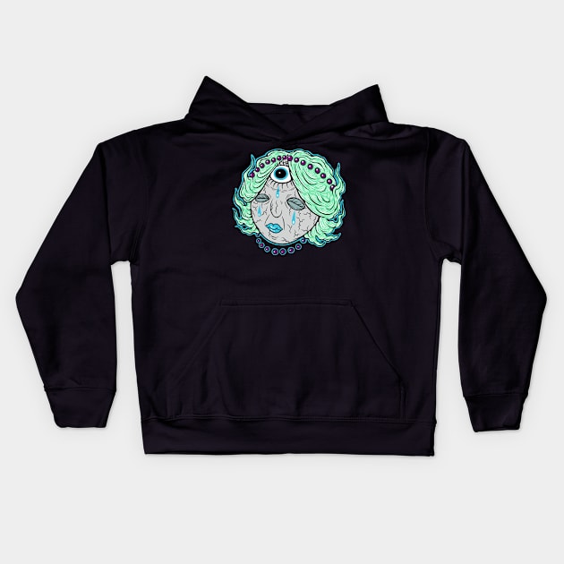 Cycloptopus Medusa Kids Hoodie by flynnryanart